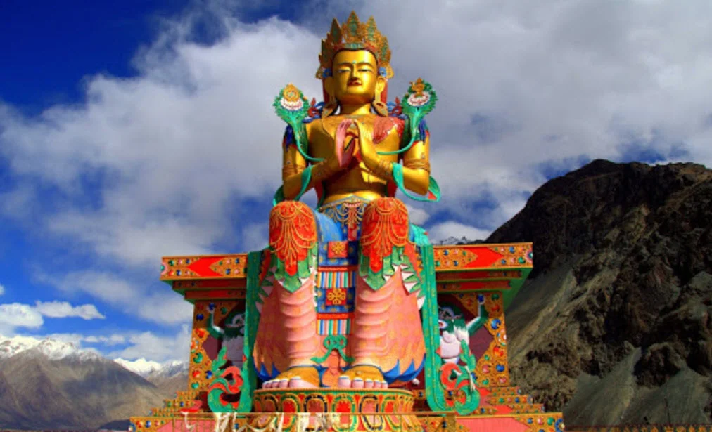 The Red Maitreya Temple Leh, Ladakh
