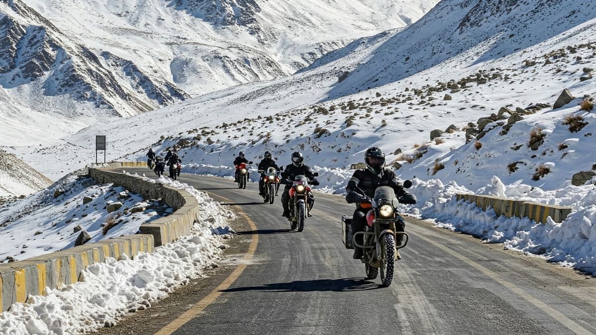 The Leh-Manali Highway is a stunning, high-altitude 428–470 km road connecting Himachal Pradesh and Ladakh in India.