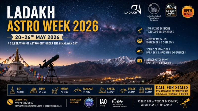 Ladakh Astro Week 2026, scheduled from 20 May to 26 May 2026.